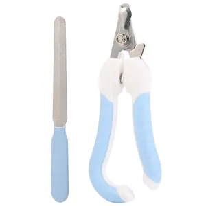 Profi-Haustierkrallenzange-Set mit Edelstahlklingen und ergonomischem blauem Griff