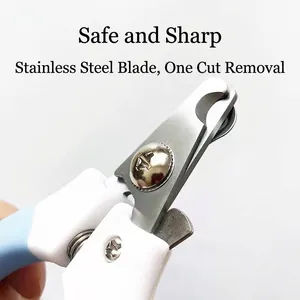 Professional stainless steel pet nail clippers with ergonomic handle for cats and dogs