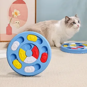 Jouet puzzle circulaire interactif pour chiens et chats pour une alimentation lente
