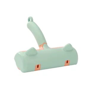 Schattige pluizenroller met kattenoren en antisliphandvat voor dierenharen.
