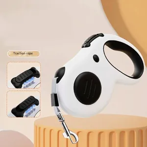 Automatic Retractable Dog Leash Cat Traction Rope with Ergonomic Handle U-Shaped Outlet Tangle Free Pet Leash for Dogs Cats