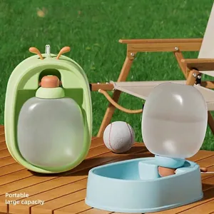 Gourde Portable en Forme de Coccinelle pour Chiens Chats Marche en Plein Air Distributeur d'Eau Pliable pour Animaux