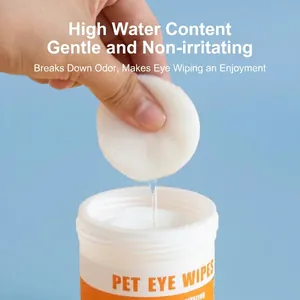 Lingettes jetables pour les yeux des chiens et chats pour enlever les taches