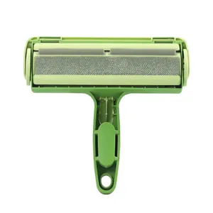 Rodillo quitapelos para mascotas reutilizable para limpiar ropa y muebles, verde