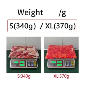 Weight measurement comparison for V-neck floral sleeveless beach dress in S and XL sizes