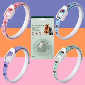 Adjustable PVC Pet Collar for Cats and Small Dogs Fruit Printed Kitten Collar Puppy Neck Accessories Strawberry Watermelon Cat Blueberry Patterns