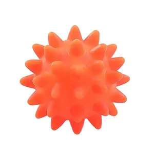 Pelota para perros naranja con pinchos sonora duradera y resistente para entrenamiento