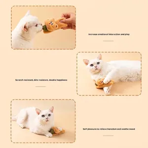 Pluche kattenkruid speeltje met matatabi bal voor katten om te bijten