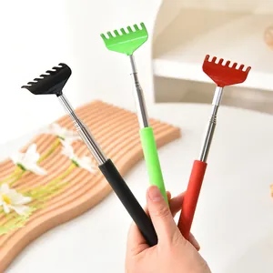Colorful set of three extendable telescopic cat teaser wands and back scratchers