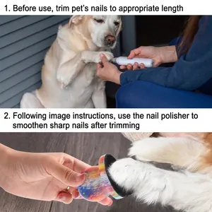 Pasos para usar el molinillo eléctrico y el pulidor de uñas para perros en casa