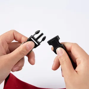 Adjustable pet collar with quick-release buckle and metal D-ring for dogs