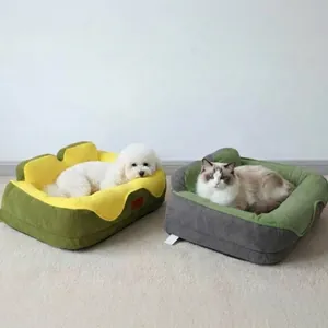 Premium dik wasbaar sofa huisdierbed voor kleine honden en katten in comfortabele kleuren