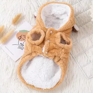 Niedlicher Haustier-Hoodie im Waschbären-Design für kleine Hunde und Katzen im Winter