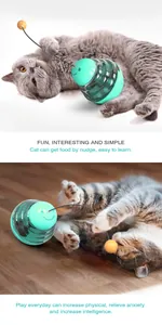 Jouet interactif distributeur de nourriture pour chat utilisé par des chats joueurs