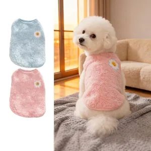 Vêtements d'hiver pour Chien Doublés de Polaire Gilet Chaud pour Chiot et Chat pour Petits Chiens Teddy Bichon