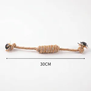 Jouet corde en coton durable pour chien avec spécifications de 30 cm de long et 43 g