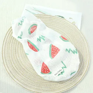 Leichte atmungsaktive Mesh-Sommerweste mit Wassermelonen-Print für kleine Hunde