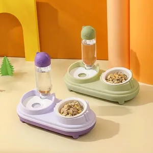 Distributore automatico d'acqua e ciotola in ceramica per animali con design protettivo