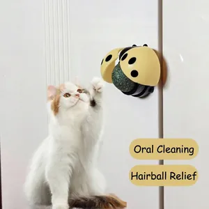 Marienkäfer-Katzenminze-Spielzeug für Katzen zur Mundhygiene und gegen Haarballen