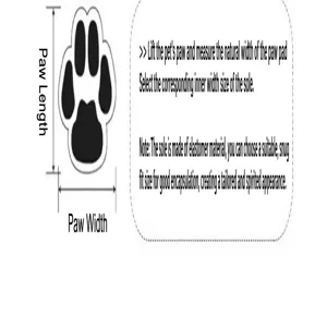 Detailed guide on measuring dog paw length and width for breathable summer pet shoes