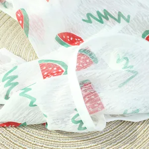 Atmungsaktive Sommer-Hundeweste mit süßem Wassermelonen-Print aus dünnem Stoff