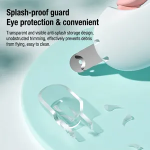 Professioneller Nagelknipser für Haustiere mit transparentem Spritzschutz für Hunde