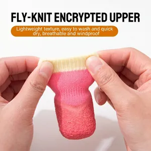 Calcetines transpirables y antideslizantes para perros en tejido Fly-knit elástico