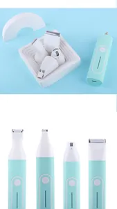 Professional 4-in-1 pet grooming kit with various heads for clipping and nail grinding