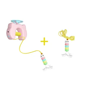 Automatic electric lifting cat toy with colorful feather caterpillar attachment set