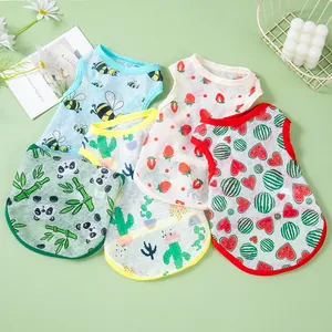 Gilet estivi traspiranti e sottili per animali con simpatiche stampe per cani e gatti