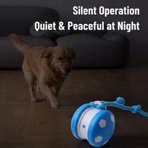 Smart electric interactive pet toy ball for cats and dogs with quiet operation