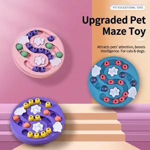 Haustier Puzzle Spielzeug Interaktiver Slow Feeder Für Hunde Katzen Labyrinth Spiel IQ Training Scheibe Langlebiges PP Material