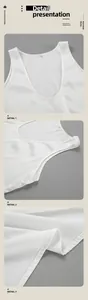 Nahaufnahme des weißen Satin-Camisoles mit V-Ausschnitt, Stofftextur und Nähten