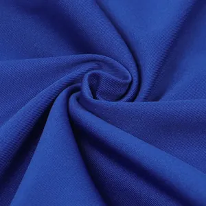 Detaillierte Nahaufnahme von hochwertigem königsblauem elastischem Strickstoff Textur