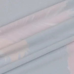 Detailed macro view of the soft breathable tropical leaf print fabric for a sexy outfit