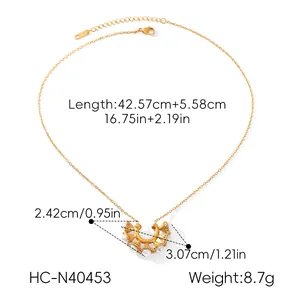 Collana con pendente a ventaglio vintage in oro 18K con perle e dimensioni esatte