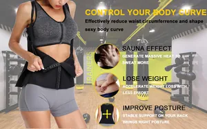 Gilet de sudation en néoprène pour femmes avec effet sauna et soutien de la posture.