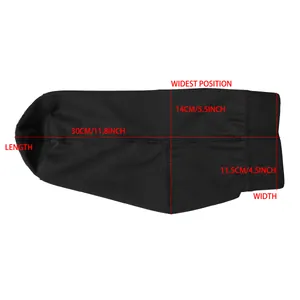 Dimensions du manchon de pied de sauna noir pour un soin hydratant et spa des pieds