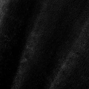 Détail macro de haute qualité de la texture du tissu en fausse fourrure noire