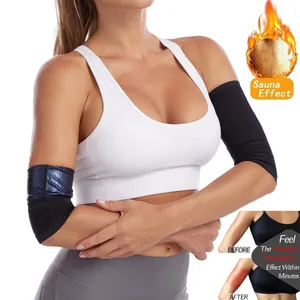 High-performance arm sweat bands for women showing thermogenic effect before and after use