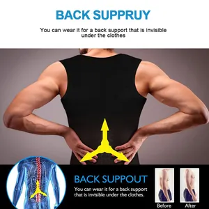 Gilet de compression pour hommes pour le soutien du dos et la posture correcte.
