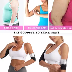 Adjustable sauna arm sweat bands for arm slimming and compression during fitness