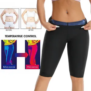 Vue détaillée du pantalon de sudation montrant l'effet thermique et l'amincissement
