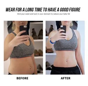Comparaison détaillée avant et après d'une gaine amincissante pour femme pour le fitness et le sport