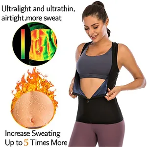 Détail du gilet de sudation pour femmes avec effet thermique et haute performance