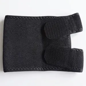 Close-up of adjustable black arm trimmer belt showing fabric texture and straps