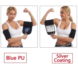 Deux types de coupe-bras : doublure en PU bleu et revêtement argenté pour la transpiration.