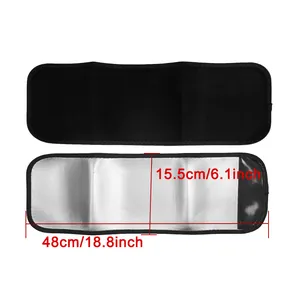 Détail des brassards de sudation réglables avec dimensions 48 cm par 15,5 cm