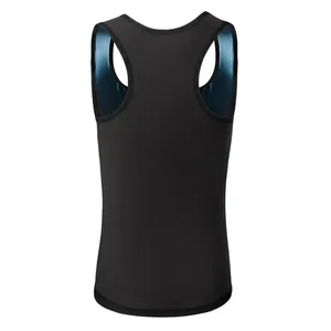 Débardeur de sauna noir pour femme pour le fitness et le modelage du dos sportif