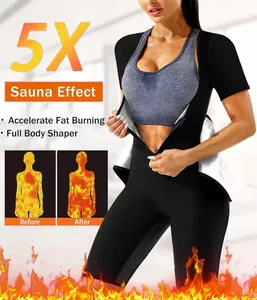 Combinaison de sauna amincissante avec effet brûle-graisse 5X